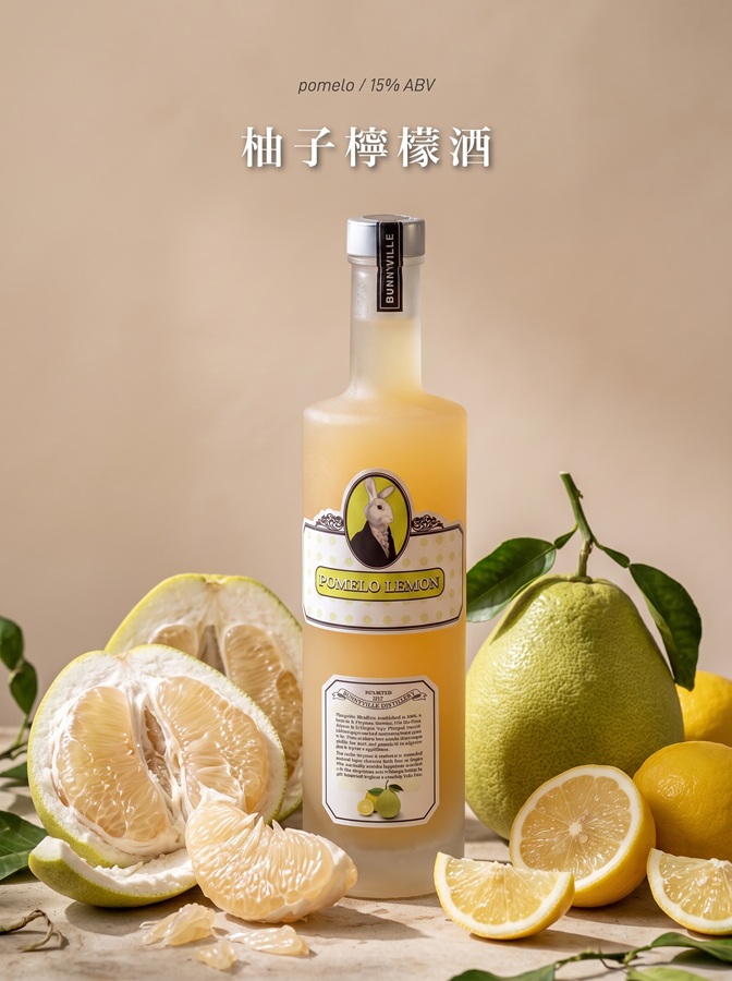 龐尼維爾 台灣文旦柚子檸檬酒 15% 700ml 季節限定 瓶裝
